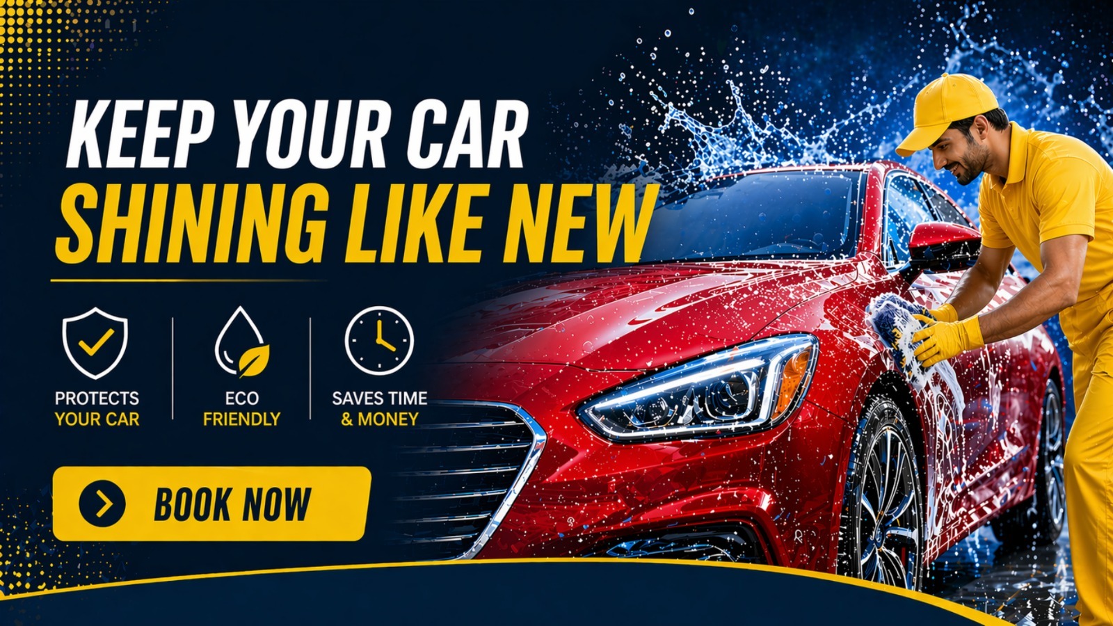 Keep your car shining like new with professional car wash service